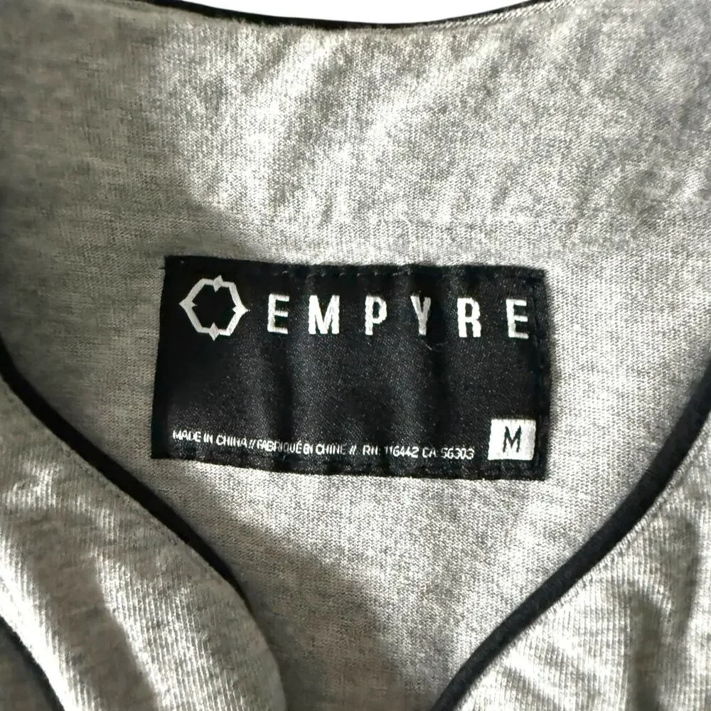 Empyre 2018 Striped Embroidred Baseball Jersey Men’s M - Streetwear Skater Urban - Picture 7 of 14